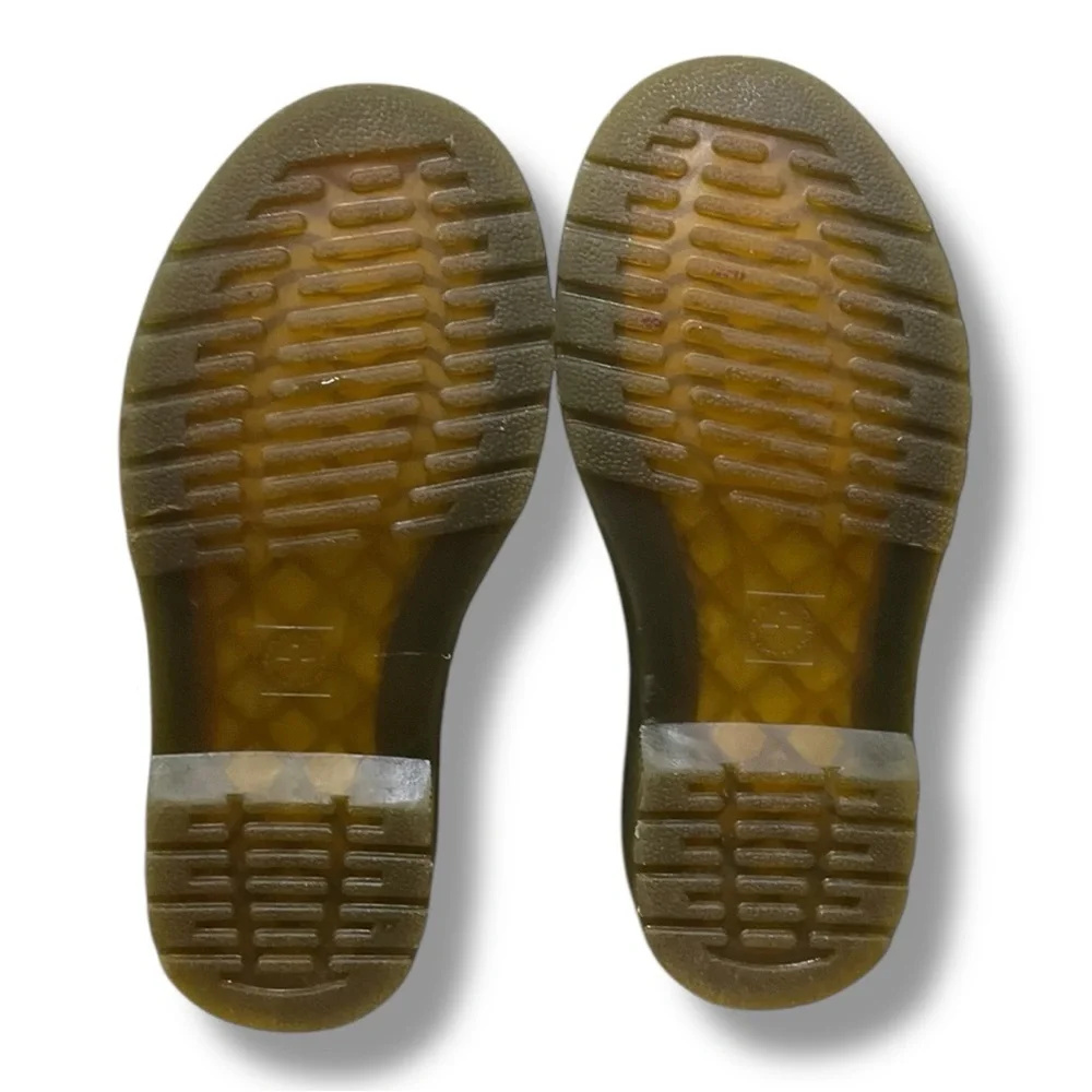 ⚡ Dr. Martens 1460 Kids‎ Boots 👢 Beige Leather w/ Side Zips